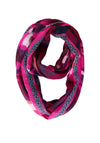 Street One Abstract Loop Scarf, Pink Multi