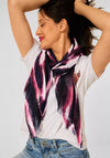 Street One Tie Dye Long Scarf, Copper Red