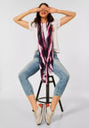 Street One Tie Dye Long Scarf, Copper Red