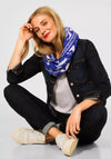 Street One Loop Printed Scarf, Intense Blue