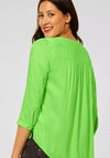 Street One Half Button Blouse, Peppy Green