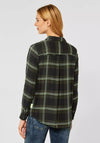 Street One Checked Pattern Shirt, Full Olive