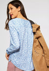 Street One Floral Pattern Blouse, Light Blue