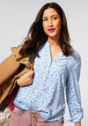 Street One Floral Pattern Blouse, Light Blue