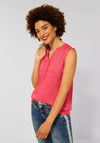 Street One Long Sleeveless Top, Intense Coral