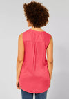 Street One Long Sleeveless Top, Intense Coral