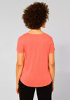 Street One V Neck T-Shirt, Sunset Coral