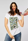 Street One Sequin Graphic Box T-Shirt, White