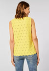 Street One Floral Embroidered Vest, Merry Yellow