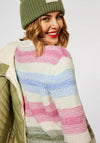 Street One V Neck Striped Knit Jumper, Multi