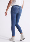 Superdry Womens Mid Rise Skinny Jeans, Blue