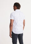 Superdry Classic Shoreditch Print Short Sleeve Shirt, White