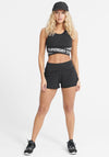 Superdry Womens Sport Double Layer Shorts, Black