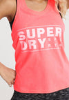 Superdry Womens Sport Core Sport Graphic Vest Top, Coral