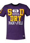 Superdry Track & Field Graphic T-Shirt, Purple