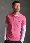 Superdry Classic Pique Polo Shirt, Pink