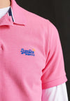 Superdry Classic Pique Polo Shirt, Pink