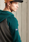 Superdry Duo Raglan Ziphood, Dark Marl