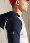 Superdry Duo Raglan Ziphood, Ice White