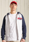 Superdry Duo Raglan Ziphood, Ice White