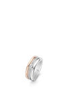 Ti Sento Milano 3 Band Ring, Rose Gold