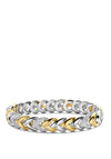 Ti Sento Milano Mixed Plaited Bracelet, Silver & Gold