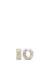 Ti Sento Milano Braided Hoop Earrings, Silver & Gold