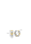 Ti Sento Milano Braided Hoop Earrings, Silver & Gold