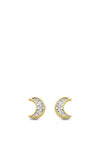 Ti Sento Milano Crescent Moon Stud Earrings, Gold