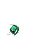 Ti Sento Milano Malacite Green Ring, Gold