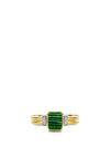 Ti Sento Milano Malacite Stone Ring, Green