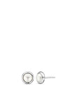 Ti Sento Milano Pearl Stud Earrings, Silver