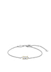 Ti Sento Milano Single Zirconia Stone Bracelet, Silver