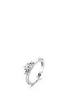 Ti Sento Milano Trio Cubic Zirconia Ring, Silver Size 56