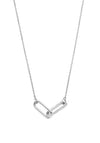 Ti Sento Milano Two-Link Necklace, Silver