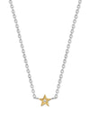 Ti Sento Milano Two-Tone Star Necklace, Silver