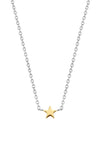 Ti Sento Milano Two-Tone Star Necklace, Silver