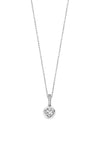 Ti Sento Milano Zirconia Pendant Necklace, Silver