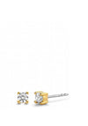 Ti Sento Milano Zirconia Stud Earrings, Gold