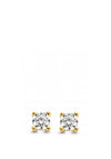 Ti Sento Milano Zirconia Stud Earrings, Gold