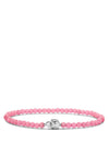 Ti Sento Milano Pink Beaded Bracelet, Silver