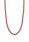 Ti Sento Milano Red Beaded Necklace, Silver