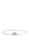 Ti Sento Milano White Beaded Bracelet, Silver