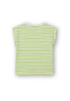 Tiffosi Girl Clave Stripe Short Sleeve Tee, Green