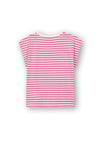 Tiffosi Girl Clave Stripe Short Sleeve Tee, Pink