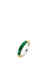 Ti Sento Milano Malachite Stone Ring, Gold