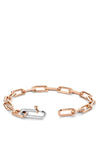 Ti Sento Milano Interlocking Links Bracelet, Rose Gold