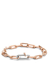 Ti Sento Milano Interlocking Links Bracelet, Rose Gold