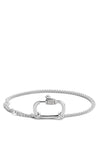 Ti Sento Milano Statement Lock Chain Bracelet, Silver