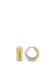 Ti Sento Milano Ribbed Hoop Earring, Gold